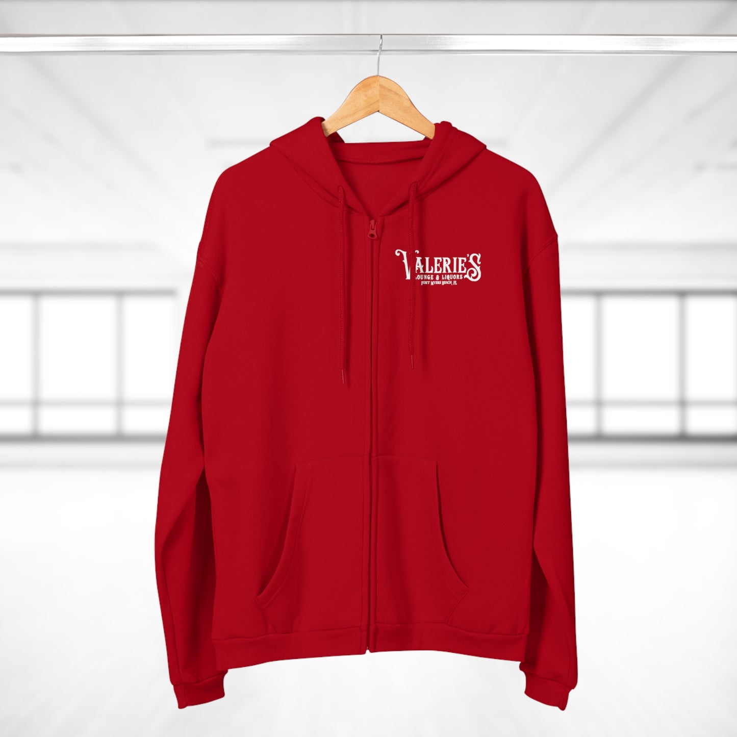 Valerie's Lounge Unisex Hooded Zip Sweatshirt