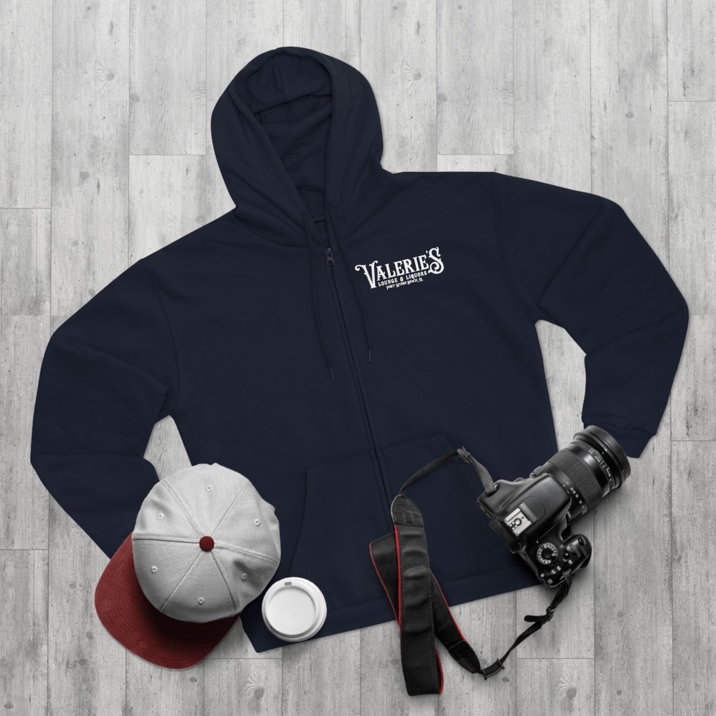 Valerie's Lounge Unisex Hooded Zip Sweatshirt