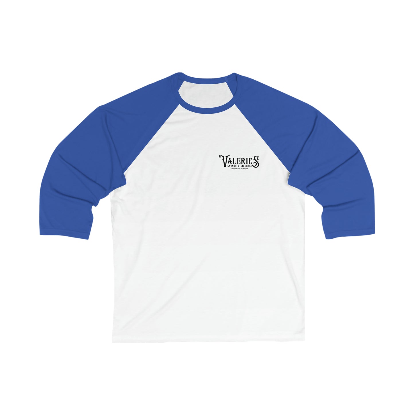 Valerie's Lounge Unisex 3\4 Sleeve Baseball Tee