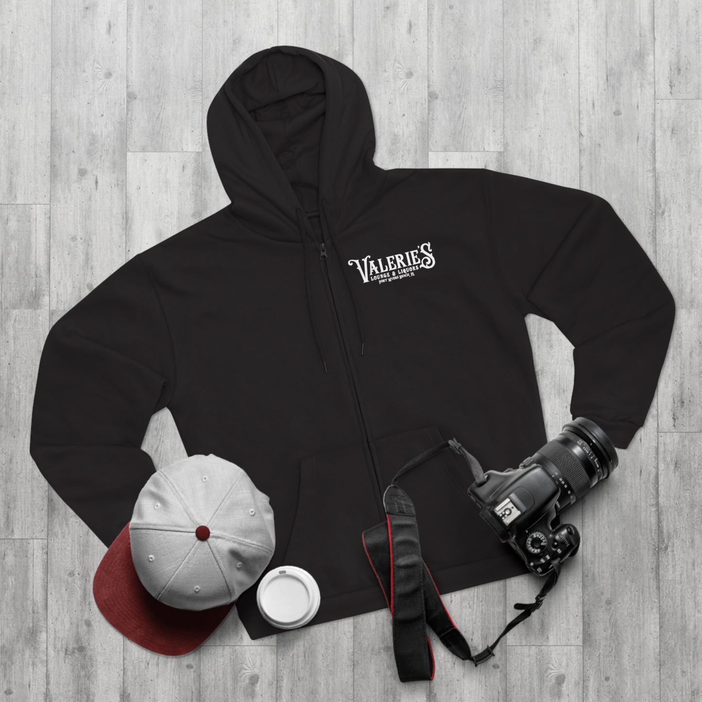 Valerie's Lounge Unisex Hooded Zip Sweatshirt