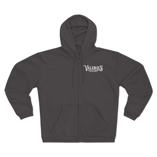 Valerie's Lounge Unisex Hooded Zip Sweatshirt