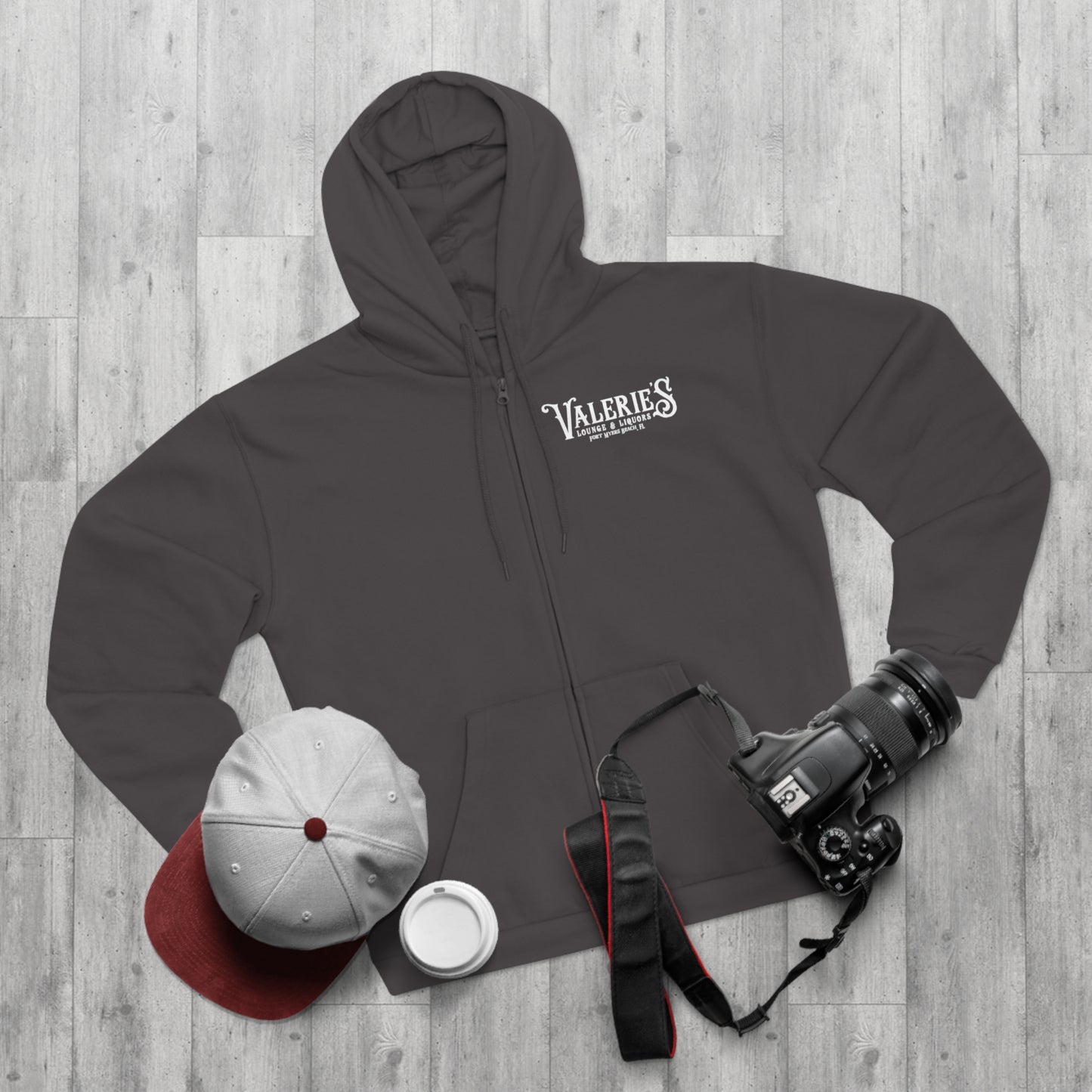 Valerie's Lounge Unisex Hooded Zip Sweatshirt