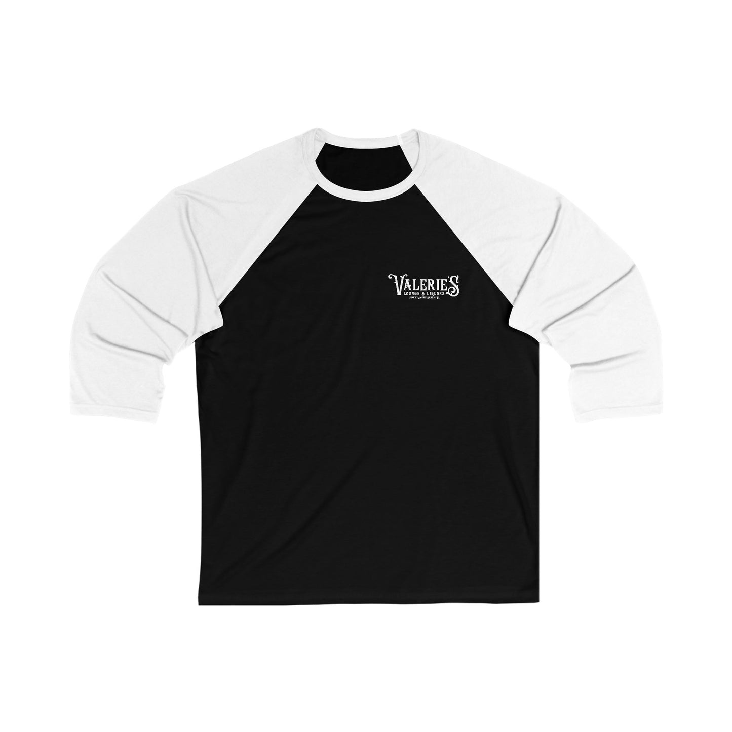Valerie's Lounge Unisex 3\4 Sleeve Baseball Tee