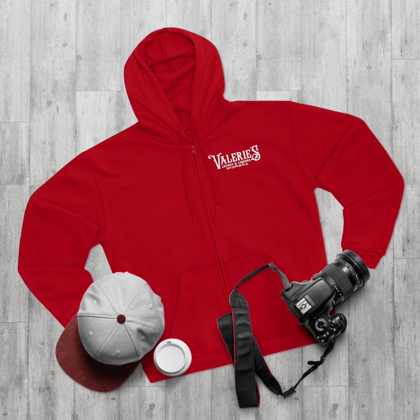 Valerie's Lounge Unisex Hooded Zip Sweatshirt