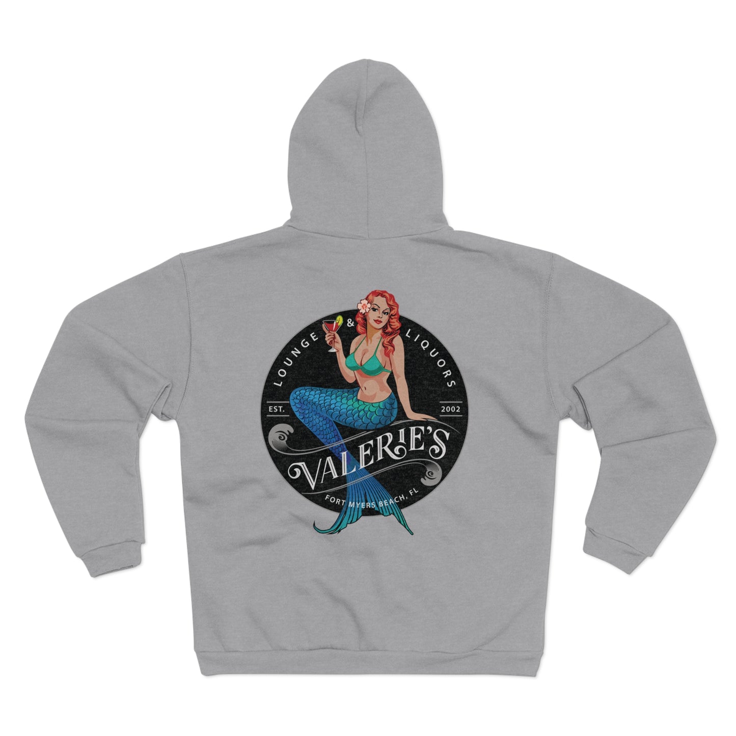 Valerie's Lounge Unisex Hooded Zip Sweatshirt