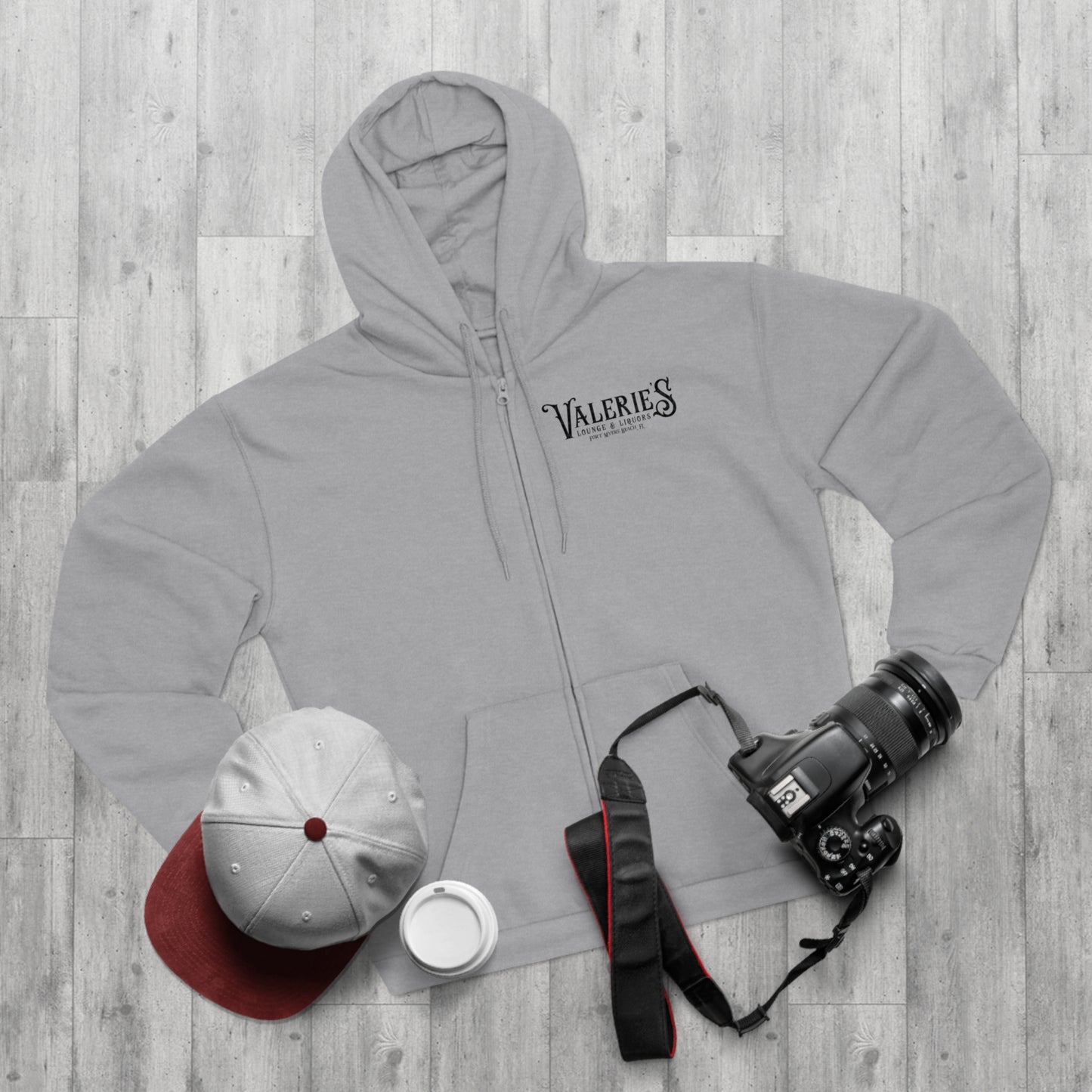 Valerie's Lounge Unisex Hooded Zip Sweatshirt