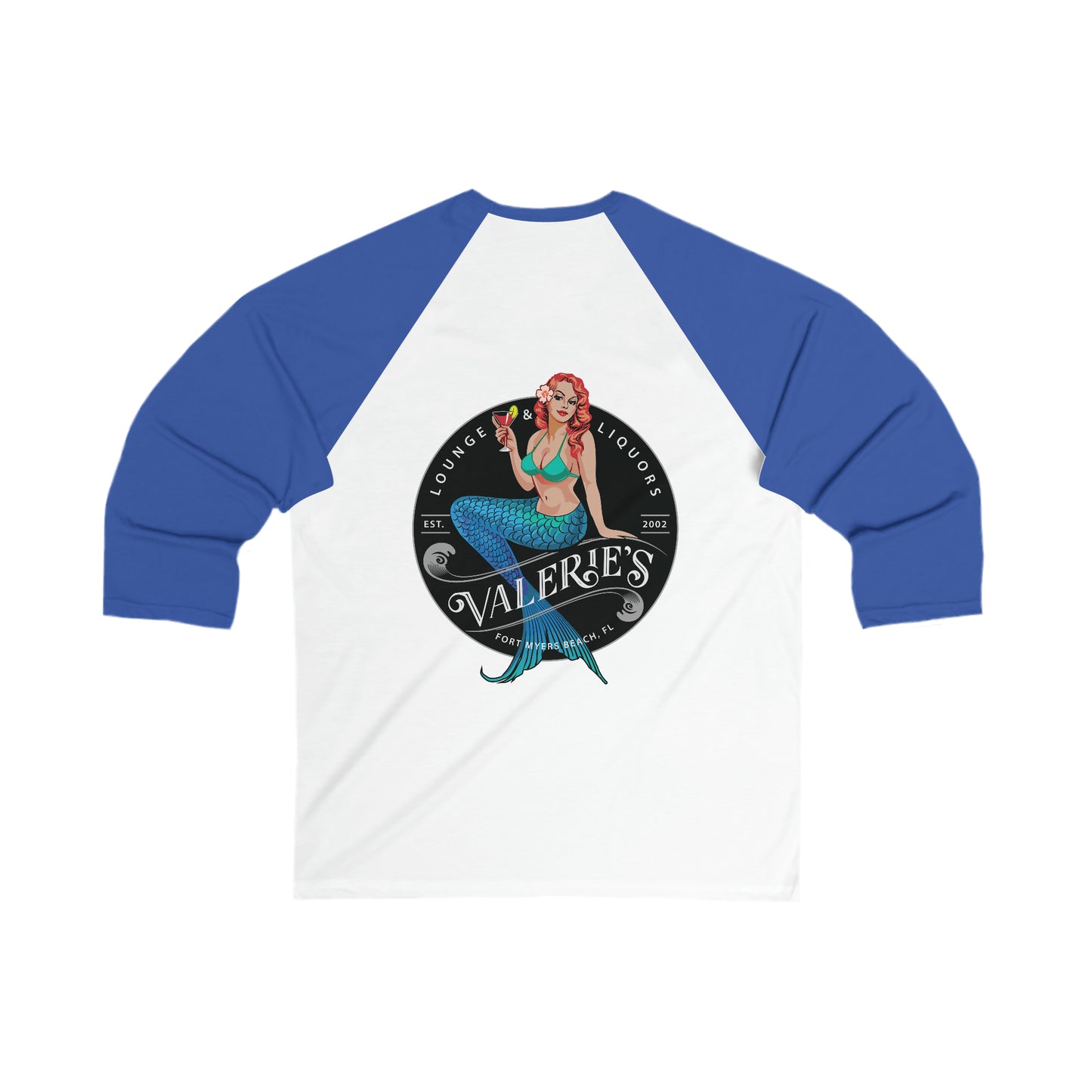 Valerie's Lounge Unisex 3\4 Sleeve Baseball Tee