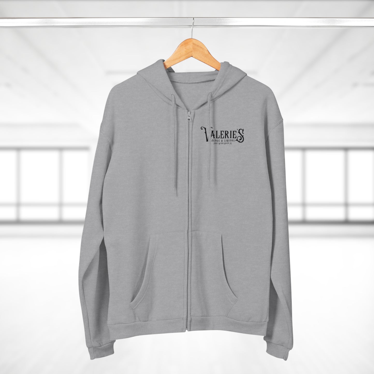 Valerie's Lounge Unisex Hooded Zip Sweatshirt