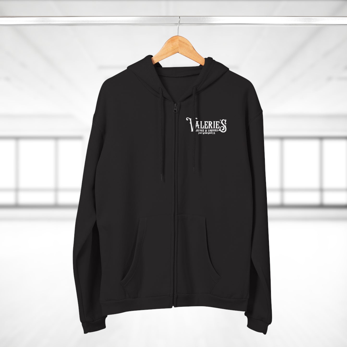 Valerie's Lounge Unisex Hooded Zip Sweatshirt
