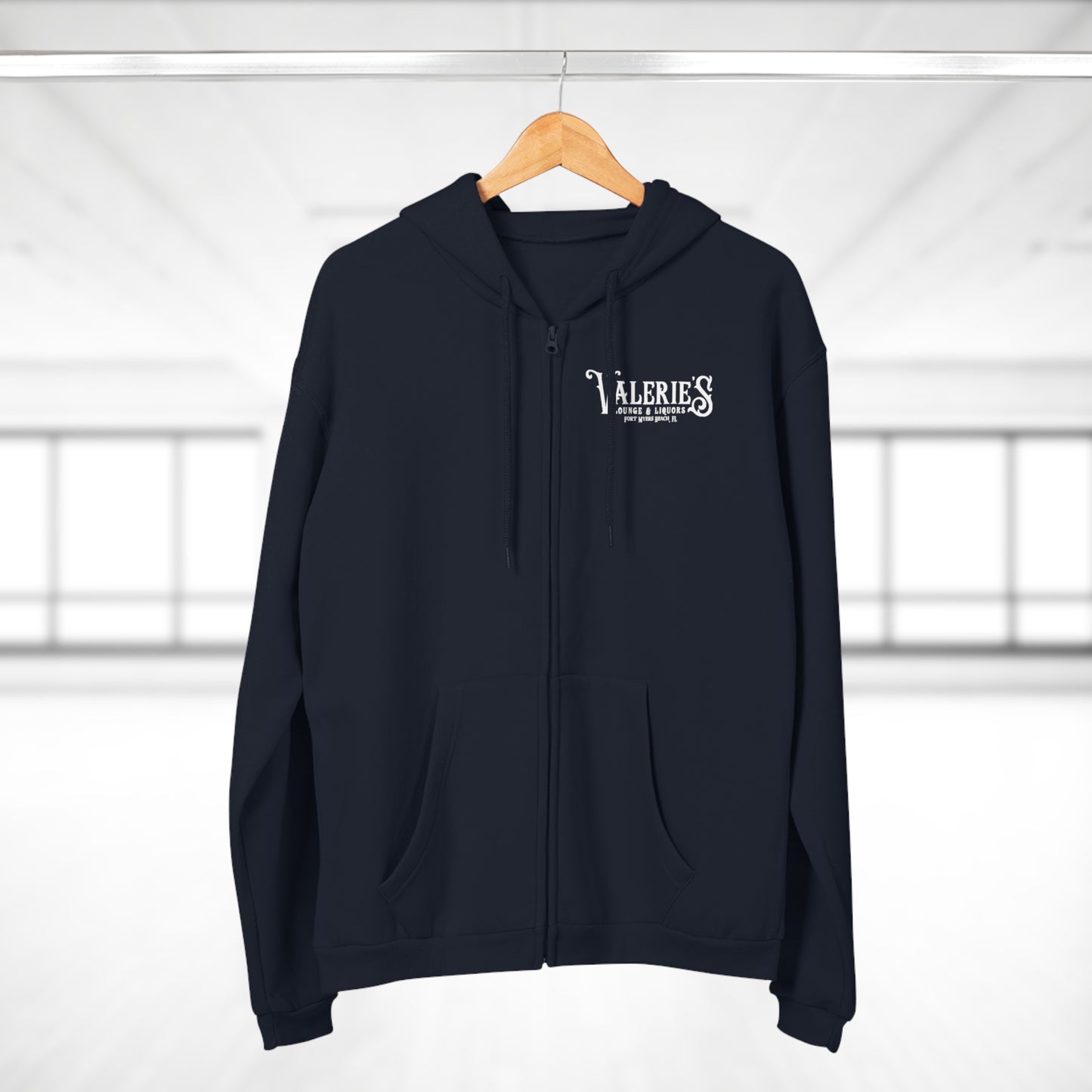 Valerie's Lounge Unisex Hooded Zip Sweatshirt