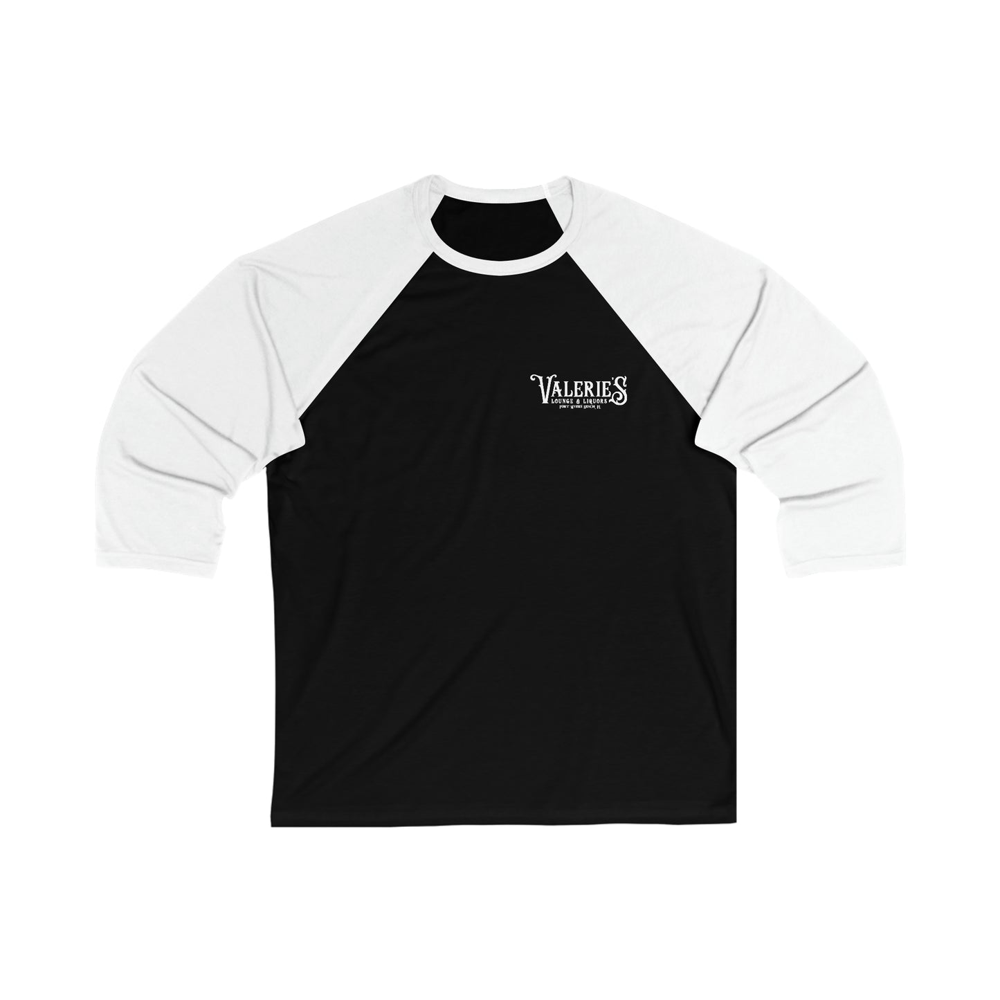 Valerie's Lounge Unisex 3\4 Sleeve Baseball Tee