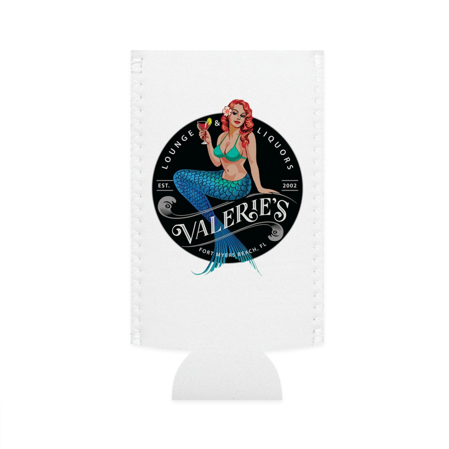 Valerie's & Mermaid Slim Can Koozie